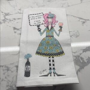 A day without wine is like… I have no idea – dish towel new